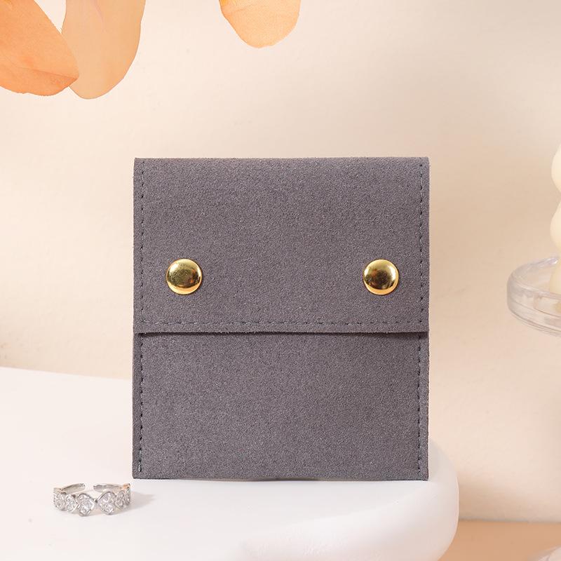Creative Ultra-Fiber Jewelry Pouch for Rings & Earrings - Fashionable, Portable Storage Bag