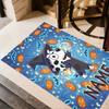 Christmas Bluey Family Customizable Name Floor Mat Suitable for Kitchen Hallway Balcony Outdoor Anti-slip Rug Decorate Offices Wedding Party Gift