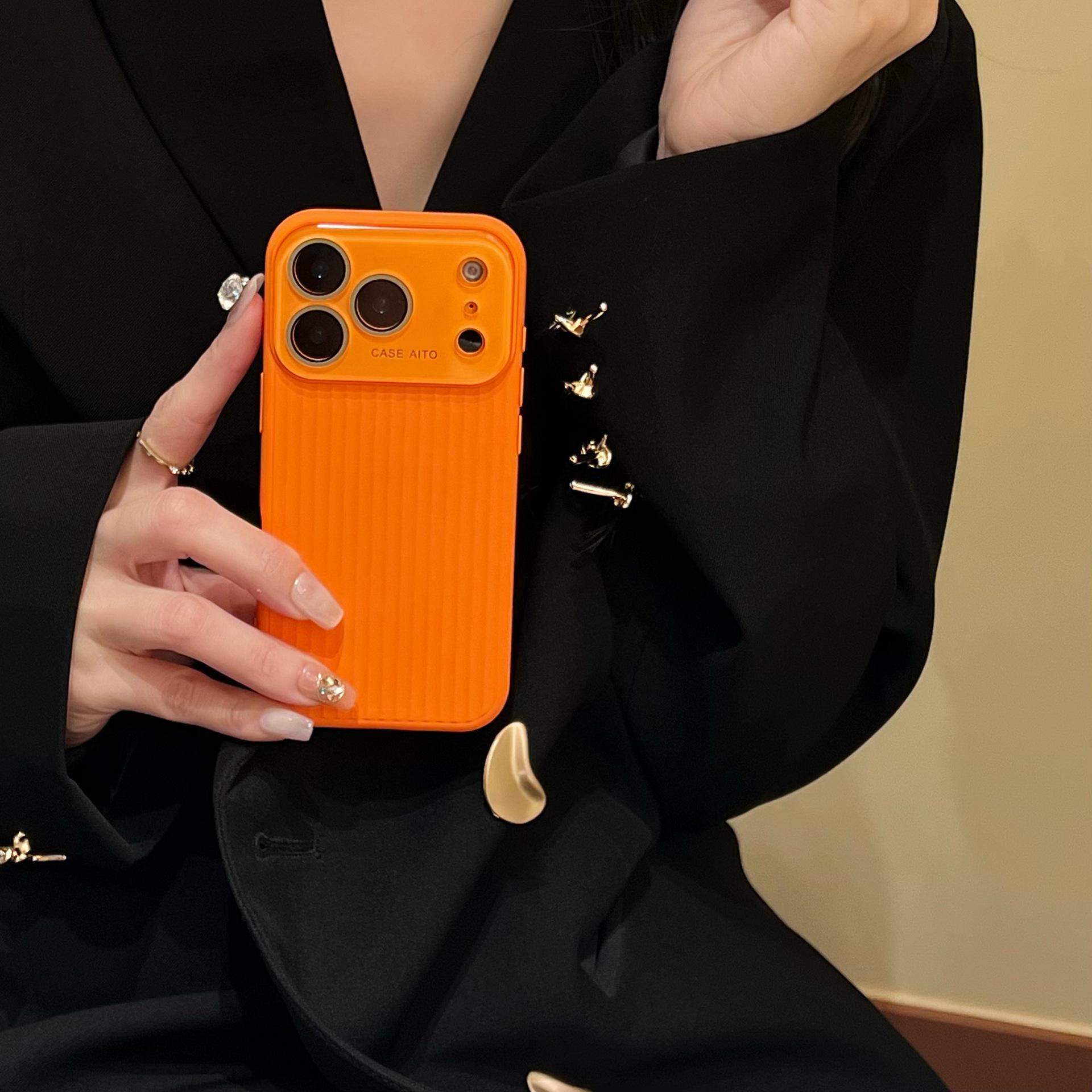 Corrugated iPhone 17 ProMax Case, Magnetic Adsorption, High-End Feel, Full Coverage, Compatible with Apple 16 ProMax. iPhone 13 Pro Max