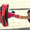 Boxe Muay Thai Pad Courbe Cible Mains Pieds Entraînement de Frappe  (rouge)