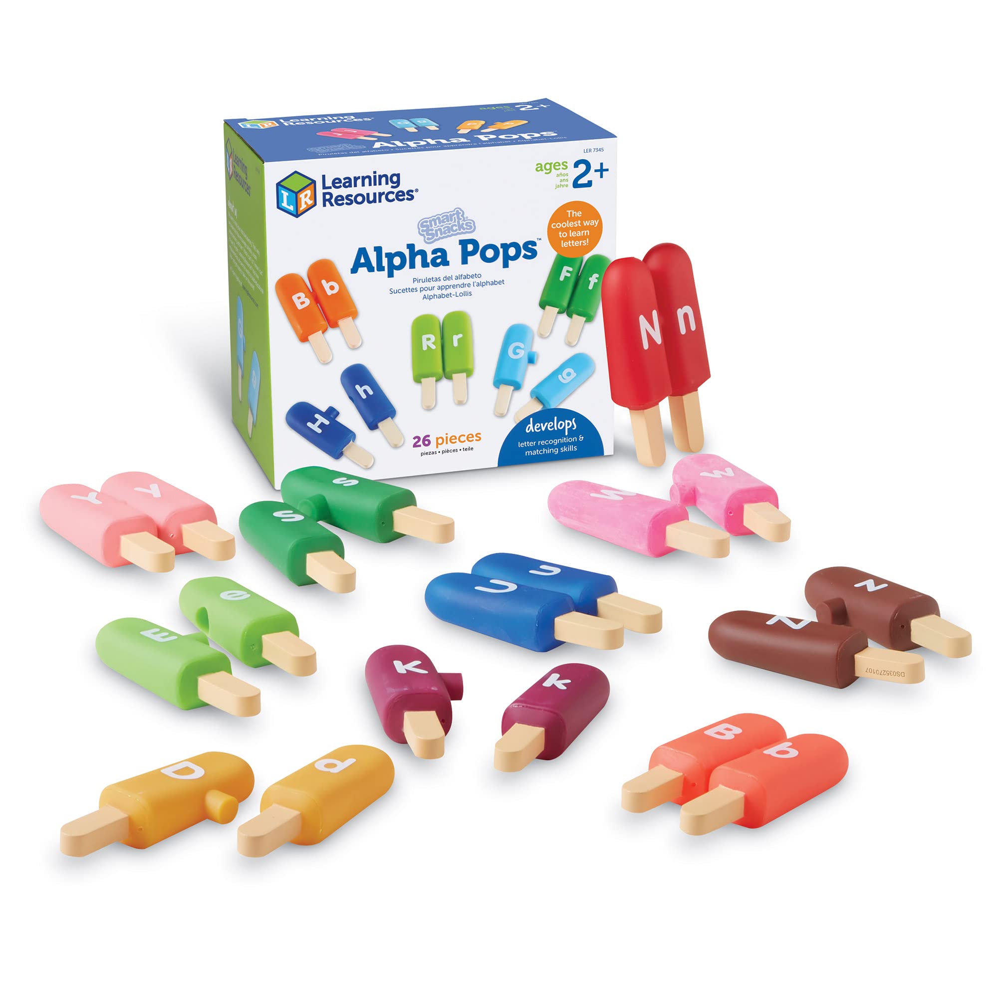 

Learning Resources ABC Popsicle Alphabet Educational Toy LER7345 Authentic