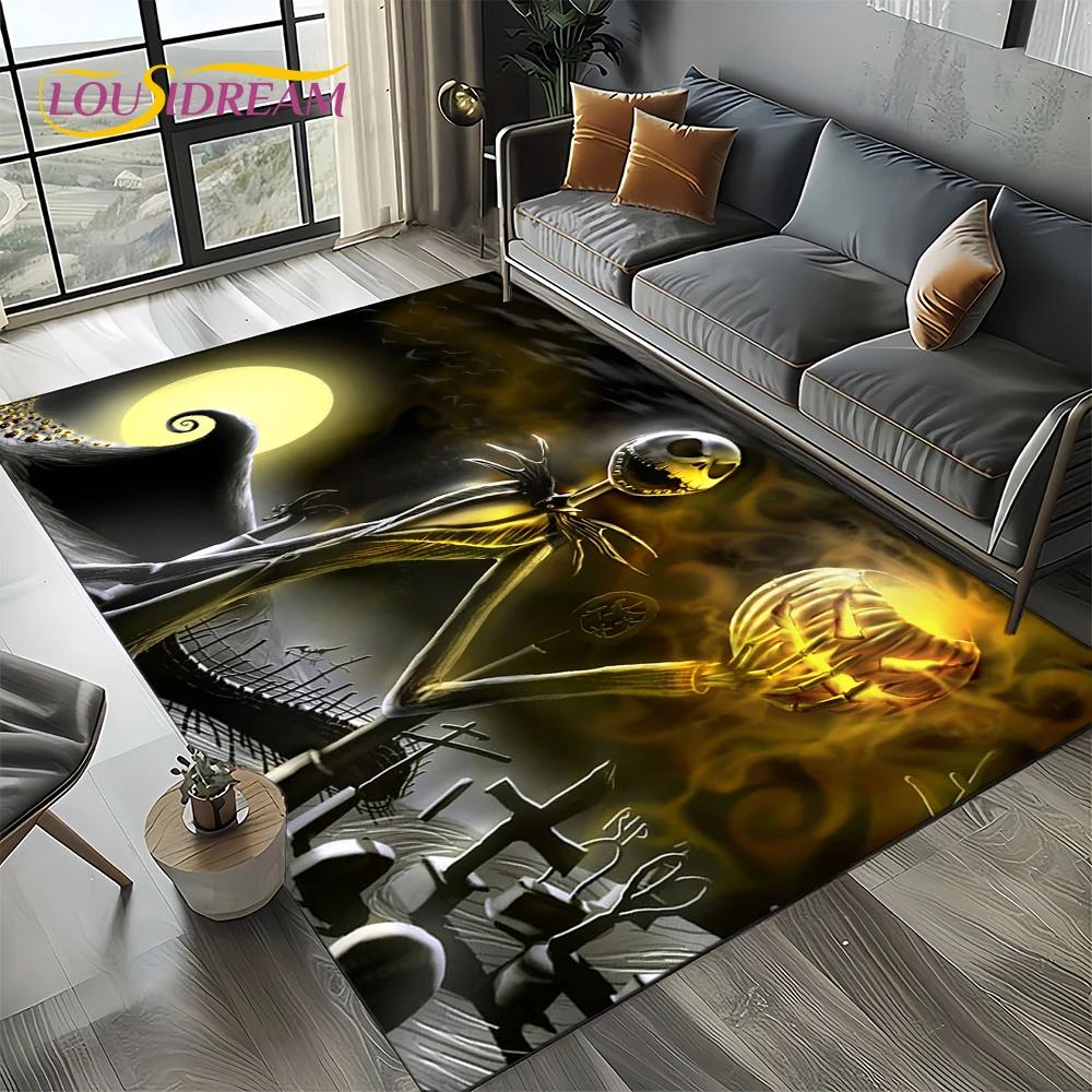 The Nightmare Before Christmas Cartoon Carpet Rug for Bedroom Living Room Home Sofa Decoration,kids Large Decor Floor Mat Gift