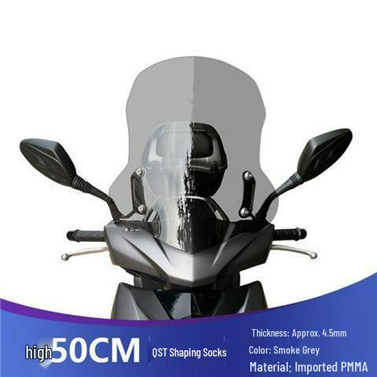 Compatible Front Windscreen for Suzuki UY125 and Haojue AFR125 - HD Transparent