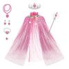 Mermaid Princess Role Play Cape Toy Sequined Clothes Children Girls Halloween Carnival Birthday Party Dress Up Exquisite Capes