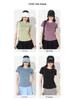 Women's Summer Sports Tops: Loose-Fit Short-Sleeve T-Shirts for Running, Fitness, Pilates, Yoga with Mesh Detailing