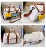 Women's & Men's Large Capacity Color Block Gym & Travel Crossbody Bag
