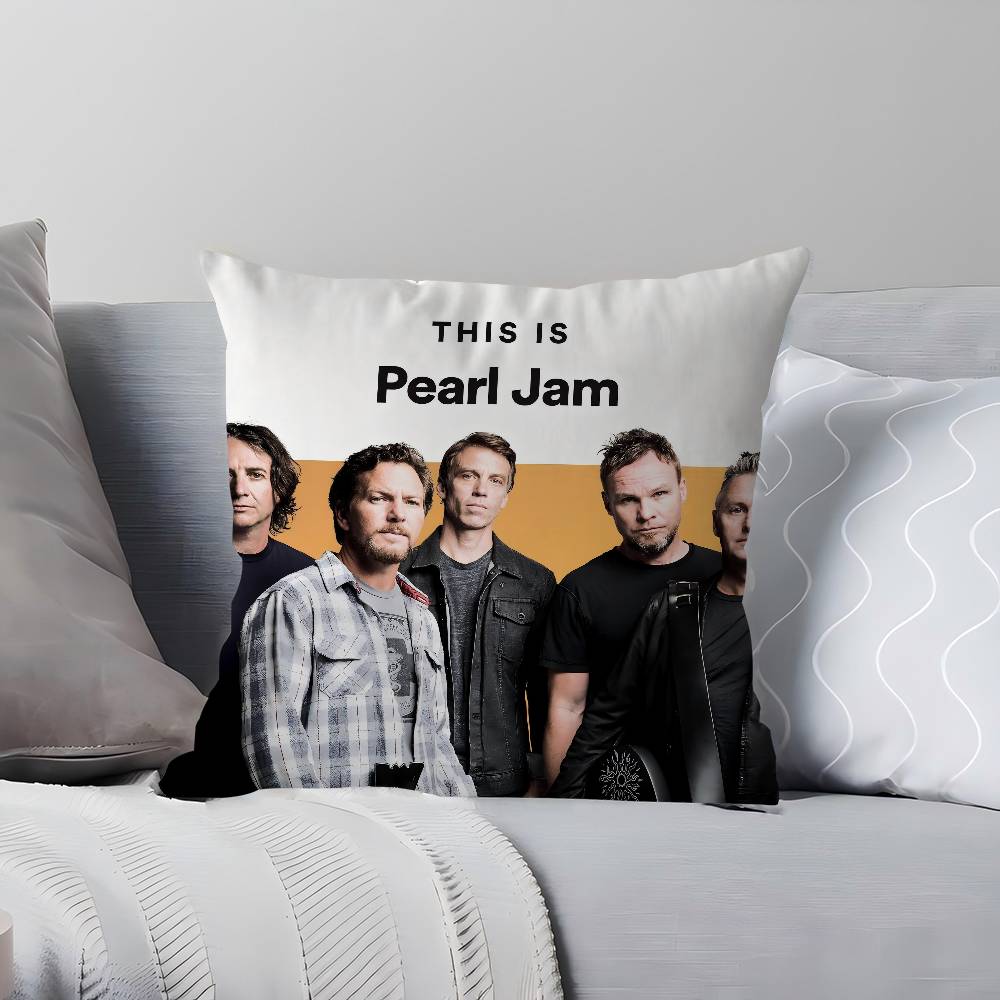 

Banda Pearl Jam Rock Stitch Lucky Dragon Pillow Cover Sofa Cushion Cover Home Room Decoration Children Gift 16x16Inch