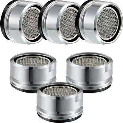 Aeratore Rubinetto Risparmio Idrico in Ottone con Filtro Sostituibile Ugello Miscelatore Filettatura 24mm - Ricambio Aeratore Rubinetto Bagno