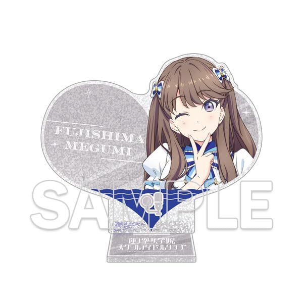 

KADOKAWA Love Hasunozora Academy Школьный идол-клуб Блестящая акриловая подставка 365 дней от Мэгуми Ш13 x В12см или Акриловый Live! Девичья версия в форме сердца