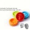 1pcs, Skull Ice Cream Mold, Chocolate Mold, 3D Silicone Mold, Horror Candy Mold, Fondant Mold, Baking Tools, Kitchen Gadgets, Kitchen Accessories