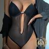 Sexy Mesh Back Underwire Bodysuit Bra - Comfortable European & American Minimizer
