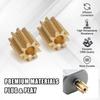 4pcs suitable for Thermomix Motor Gear TM5 TM6 Drive Lock Replacement Parts Brass Gears
