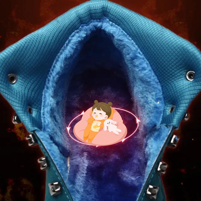 Women's Winter Snow Boot Climbing Boots with Fur Casual Unisex Hiking Shoes Large Size for Men