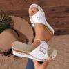 Large Size Shoes with Platform Heels and Thick Soles. New Style Casual Beach Flip-flops.