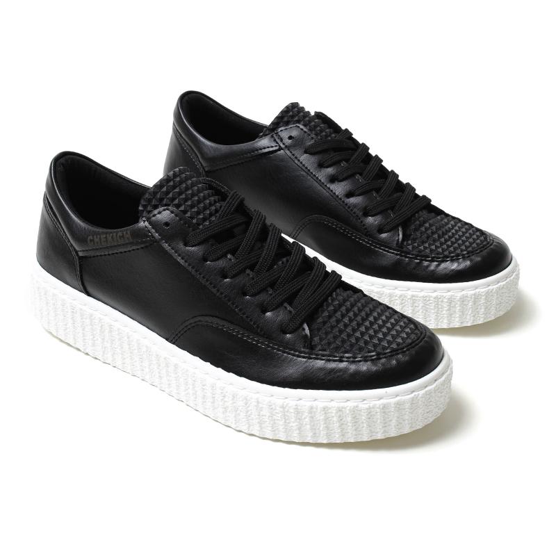 Chekich Men Footwear Sneakers for Men White Color Non Leather Fall & Spring Lightweight Office Wedding Solid Casual Shoes Running CH017