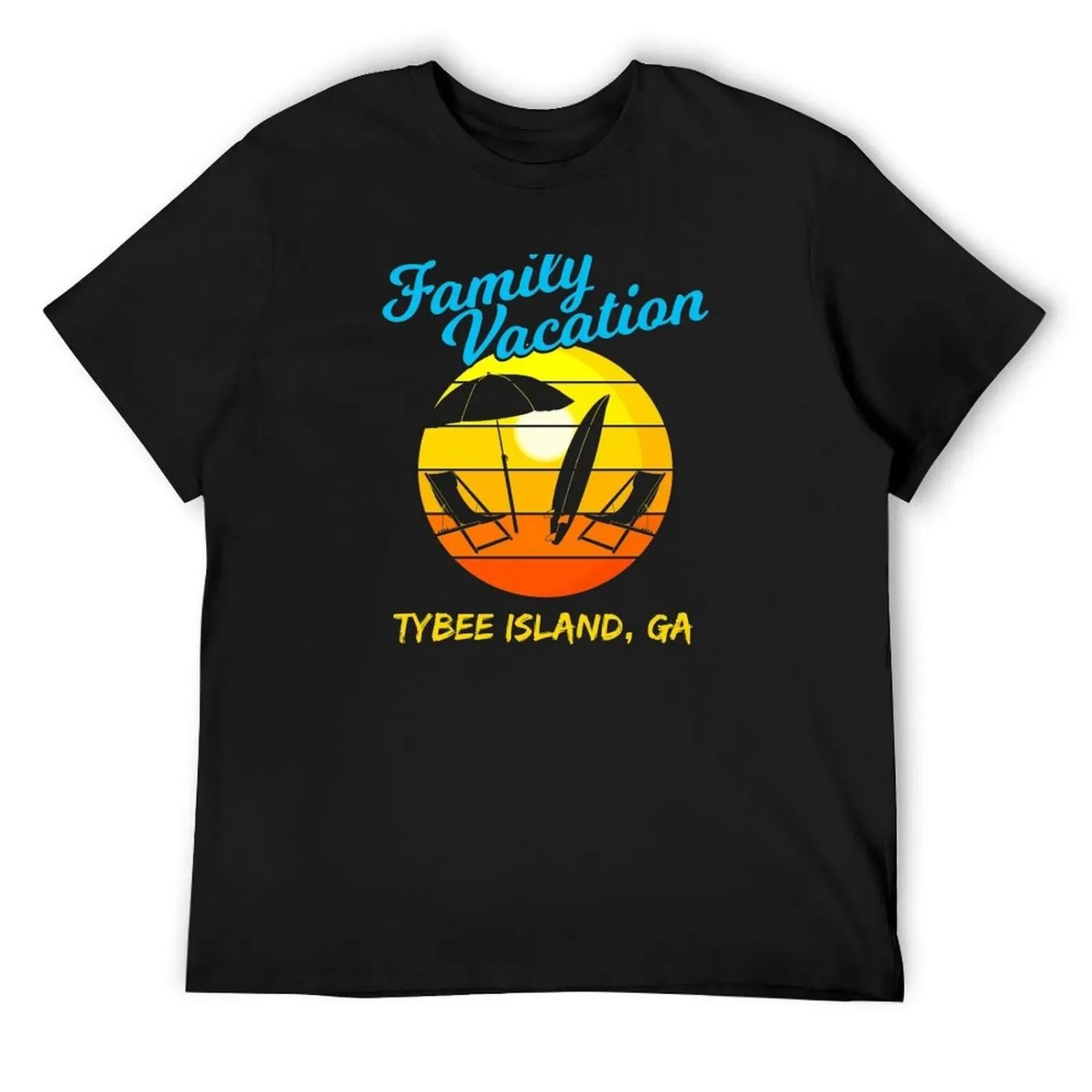

Georgia Beach Family Vacation Tybee Island T-Shirt funny shirt cotton custom t-shirts customs mens big and tall t shirts XXXXXL