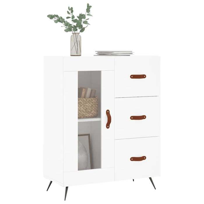 VidaXL Buffet blanc 69,5x34x90 cm bois d'ingénierie 828012