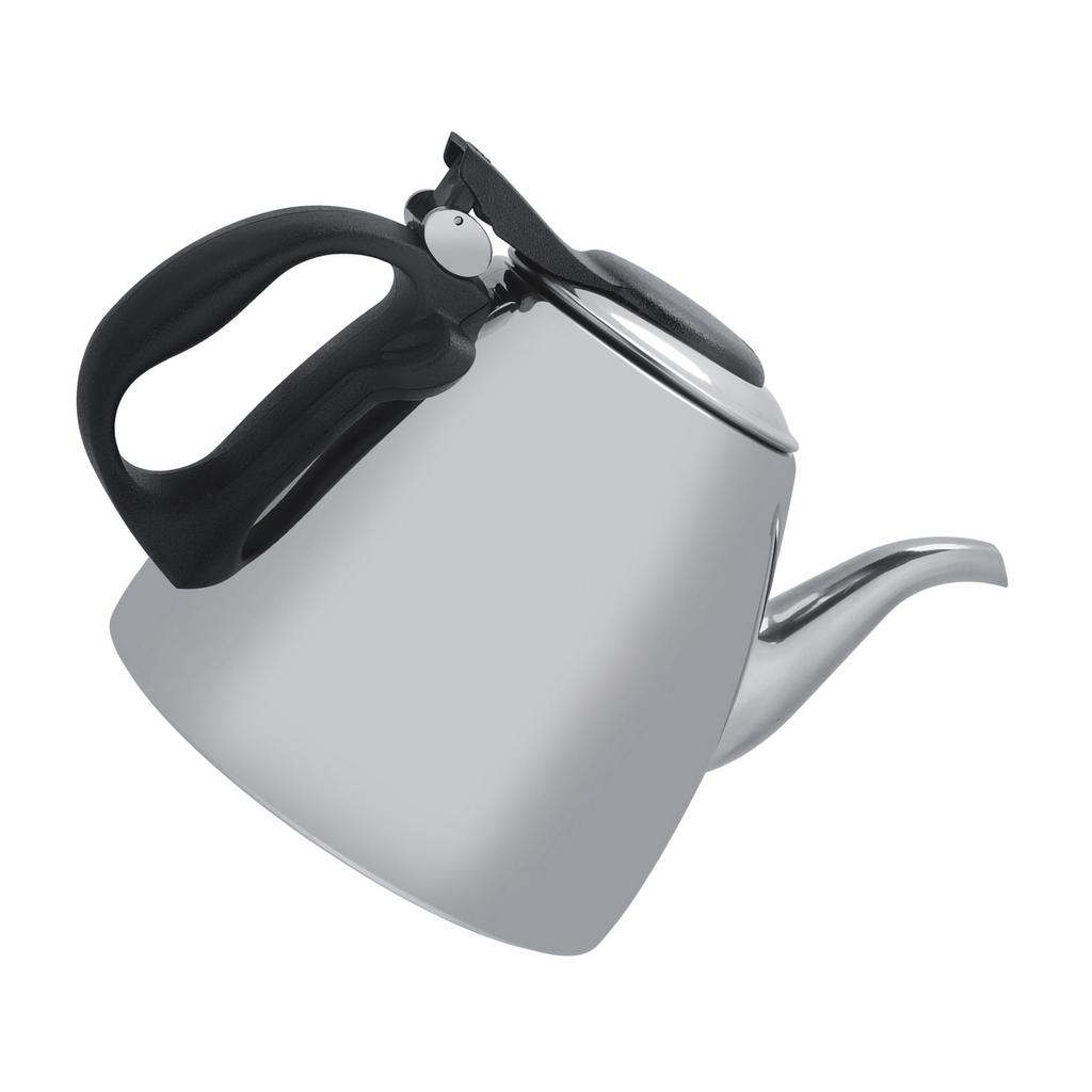 1,2l 1,5L Rostfritt Stål Spishäll Tekanna T Kaffekanna Vattenkokare Värmebeständigt Handtag 1,5L