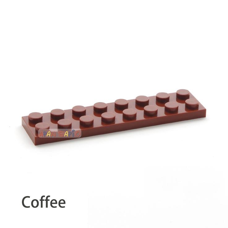 40pcs DIY Building Blocks Thin Figures Bricks 2x8 Dots 13Color Educational Creative Size Compatible With 3034 Toys for Children