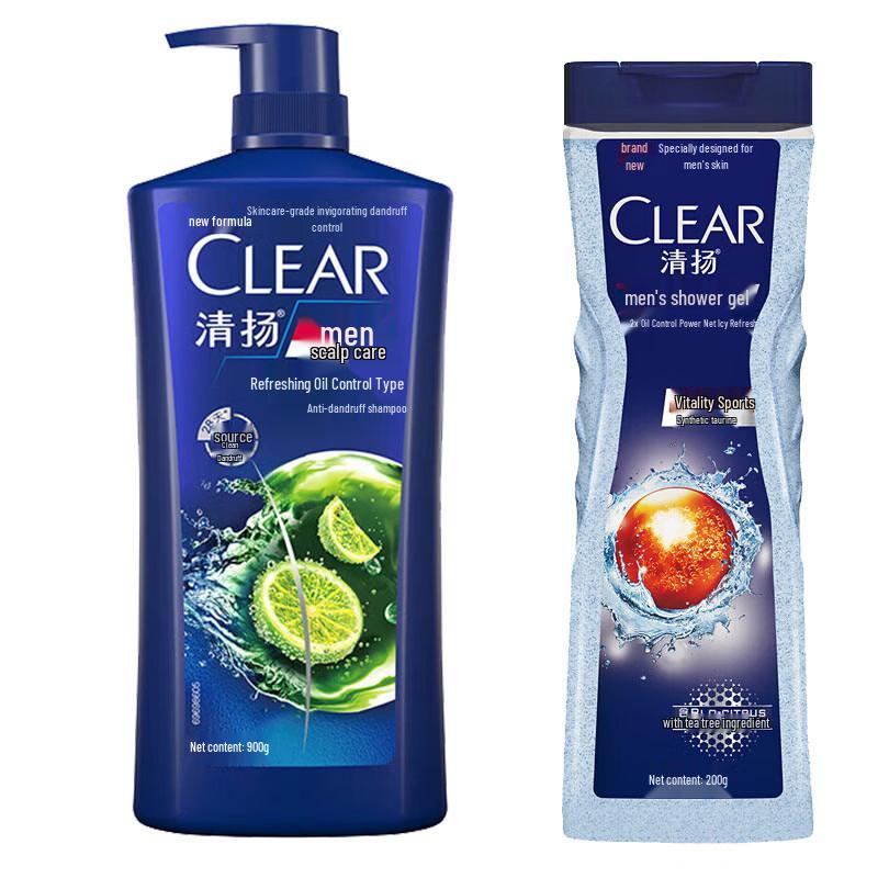

Clear Men Refreshing Oil Control Anti-Dandruff Shampoo & Shower Gel Set