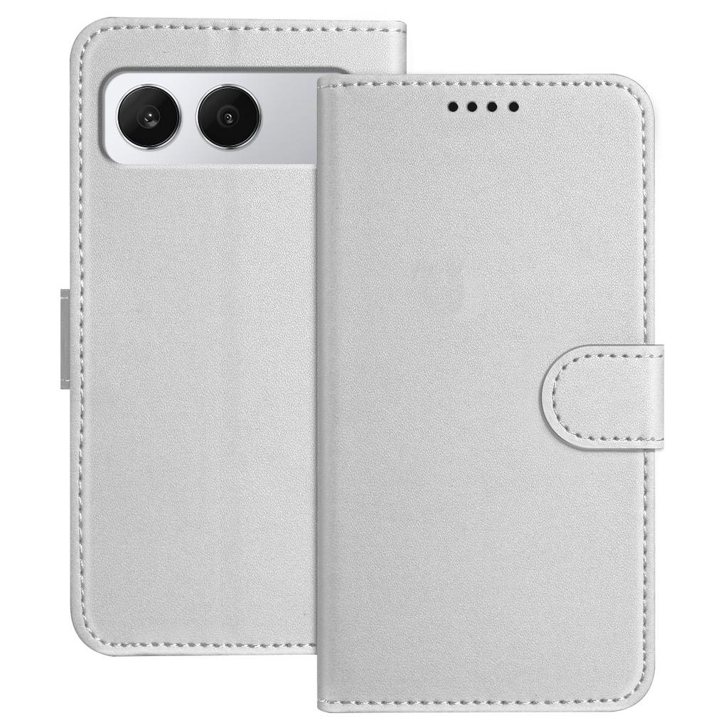 For OnePlus Nord 4 Leather Case Wallet Stand Solid Color Anti Drop Phone Cover
