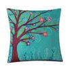 Tree Pattern Pillowcase Home Hotel Office Decorative Cotton Linen Pillow Cover Cushion Case