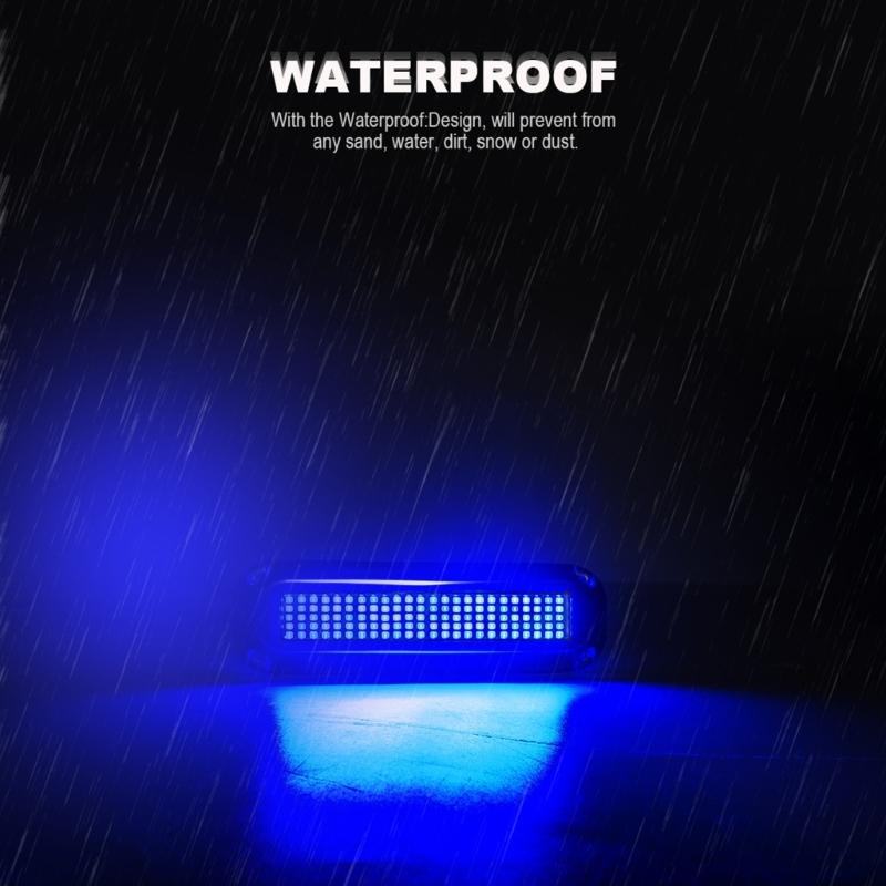 Marine LED Boat Light 60W 120 LED Waterproof Underwater Courtesy Light Sailboats Pontoon Transom Light