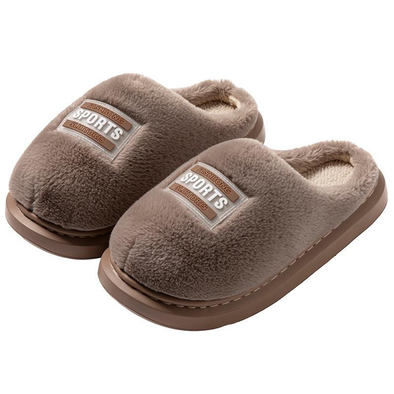Cotton slippers women's autumn and winter 25 new warm and non-slip confinement shoes home indoor cotton shoes with cute thick soles