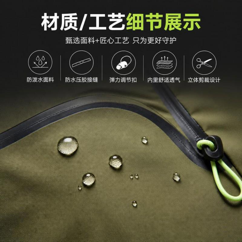 4-Leg Dog Raincoat Medium To Large Breeds Waterproof Windproof Outdoor Pet Jacket In Yellow Green Black