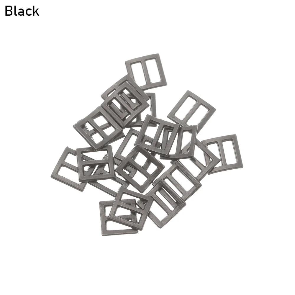 20Pcs Mini Buckle Button Tiny Tri-glide Belt Buckles for DIY Doll Clothes Bags Handmade Doll Shoes Clothing Sewing Accessories