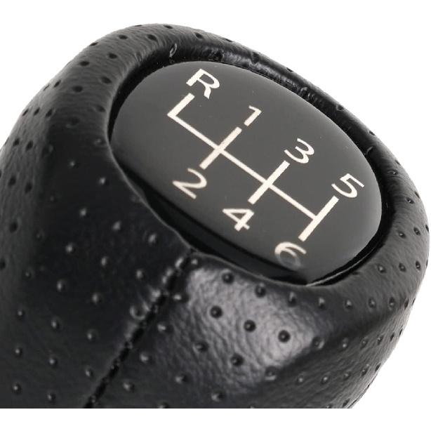 Black PU Leather 6 Speed Shift Knob for BMW E36 E46 M3 Z4 3.0 E90 E91 E92 M5 E39