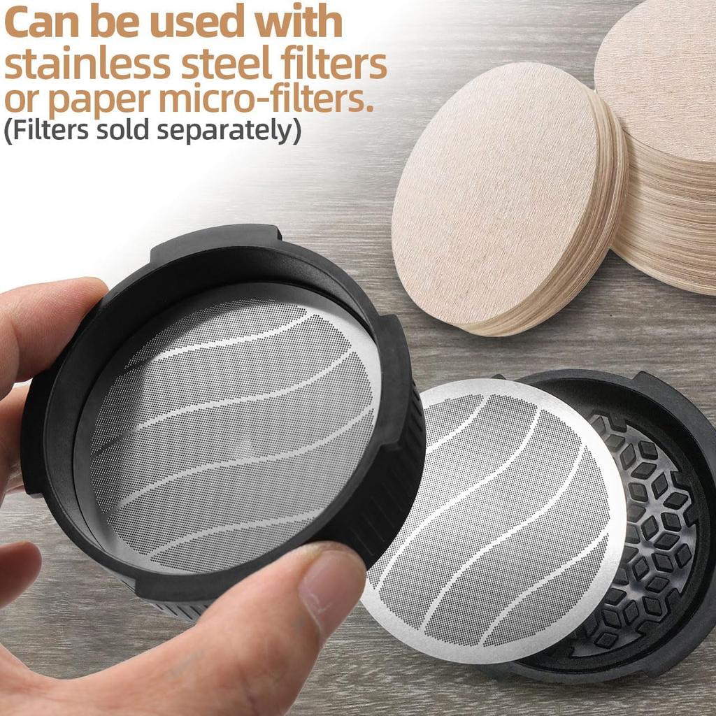 AeroPress Kahve Espresso Makinesi Aksesuarları için Akış Kontrollü Filtre Kapağı Değişimi Aero Press Orijinal, Go, Go Plus & Clear Taşınabilir için Filtre Kapağı