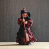 3Pcs Festival Witch Ornament Handmade Cloth Broom Wizard Figurine Decoration For Shop Window Display Indoor and Outdoor