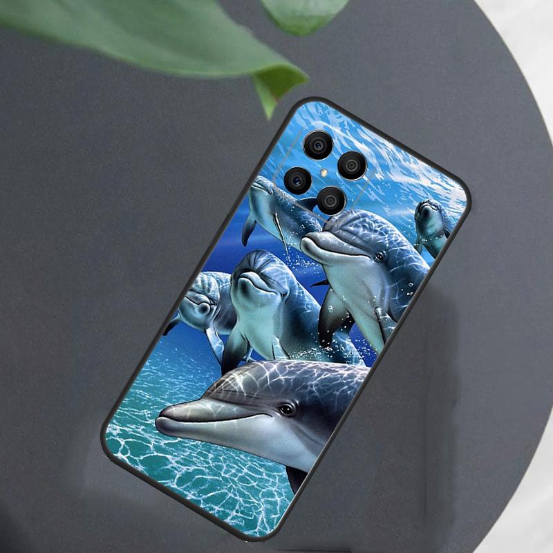 Ocean Dolphin For Honor Magic 7 Lite 6 5 8 Pro Case For Honor 200 400 70 90 X8c X8b X9a X9b X9c X9d Win RT