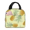 Cartoon Fruit Watermelon Cherry And Pineapples Insulated Lunch Bag Cooler Thermal Food Box Tote Portable Lunch Boxes Container