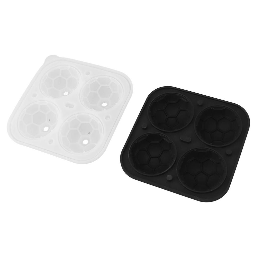 2 Stück Silikon Eiswürfelformen Lustige Formen Runde Kugelform für Whiskey Cocktails Spieltag