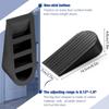 2 Pack Door Stopper Black Extra Large Door Stopper 1.9in Height Big Door Stop Heavy Duty Non-Slip Rubber Door Stop Door