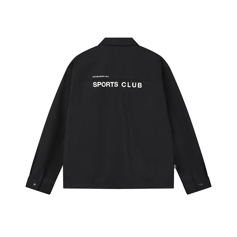 FILA Original Fashion Simple Personality Trend Classic Retro Sports Casual Versatile Comfortable Workwear Loose Woven Jacket Men jackets F11M619706FNV