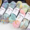 100g/roll Rainbow Gradient Color Wool Yarn Long Fluff Blended Yarn Hand Woven DIY Scarf Sweater Hat Shawl Wool Yarn Production