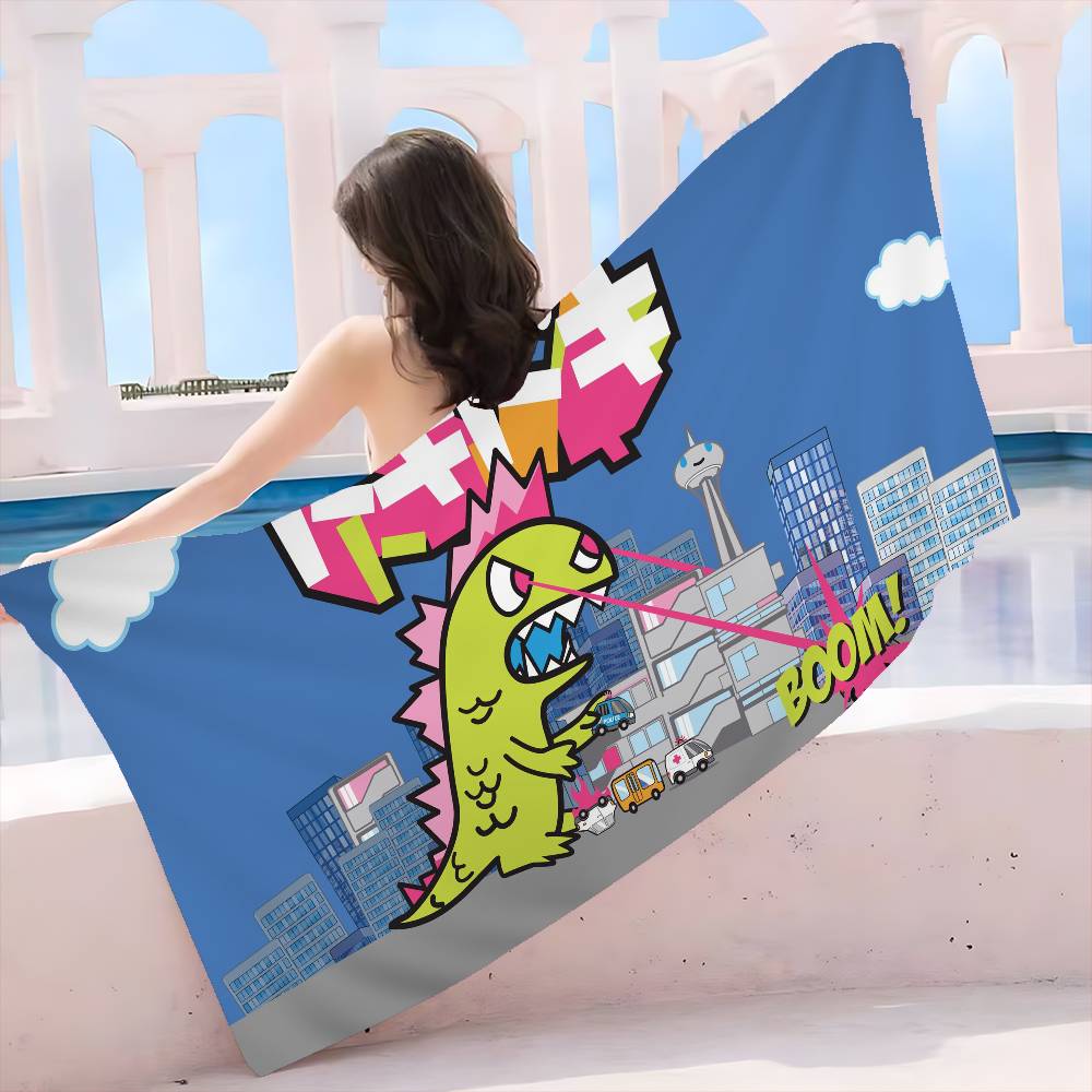 Japan Anime Tokidoki Big Microfiber Beach Towels Quick Dry Towel Sand Beach Towels Pool Towel for Travel Swim Pool Yoga