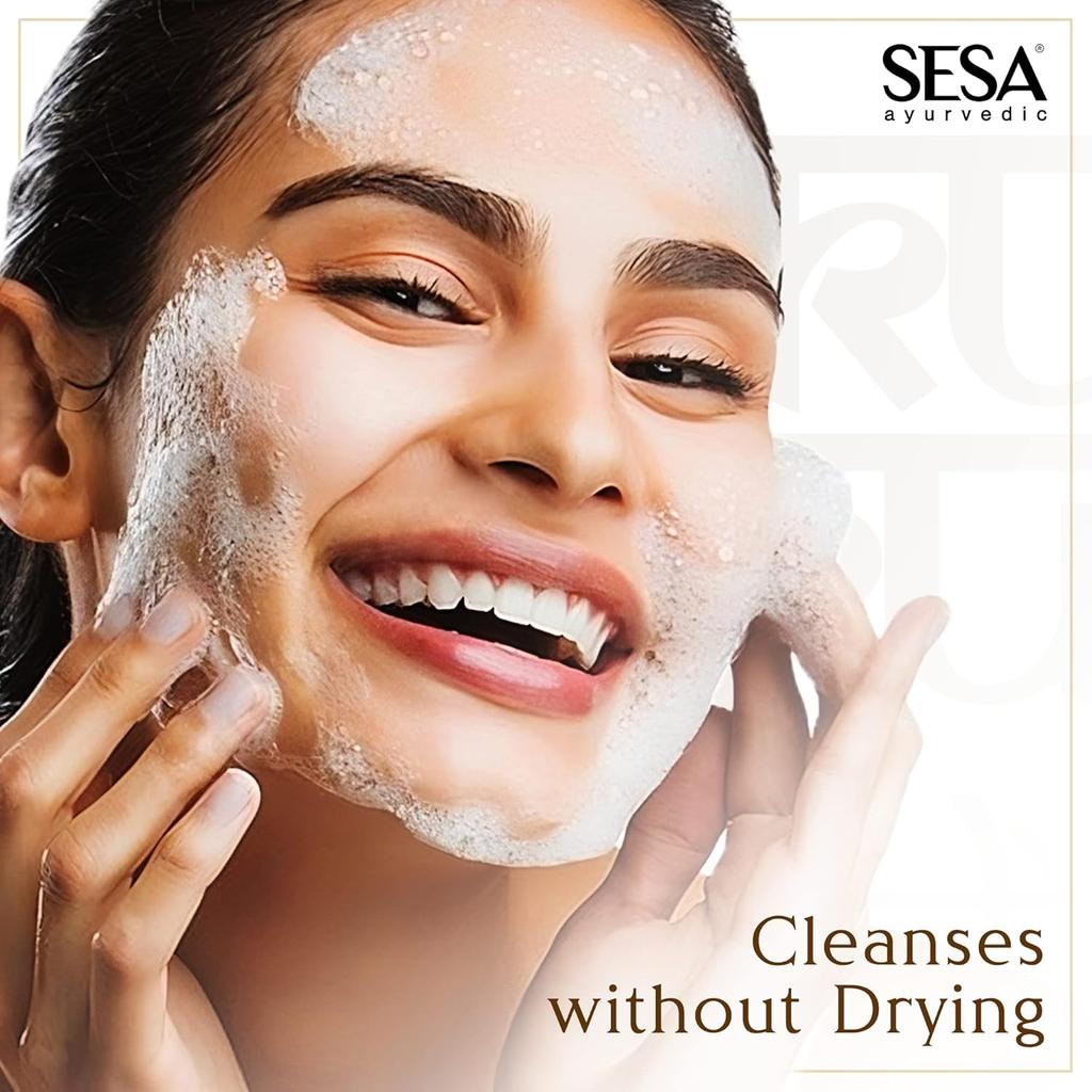 Sesa 8% Kumkumadi Chandanam Face Wash 100ml For Glowing Skin, Deep Pore Cleanse, Anti Pigmentation, For Men & Women, All Skin Types