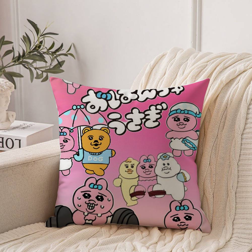 Горячая Кавайная Наволочка O-Opanchu Usagi Декор для Дома Плед для Дивана Кровати Машины Декор Комнаты Идея для Подарка 12x12Inch
