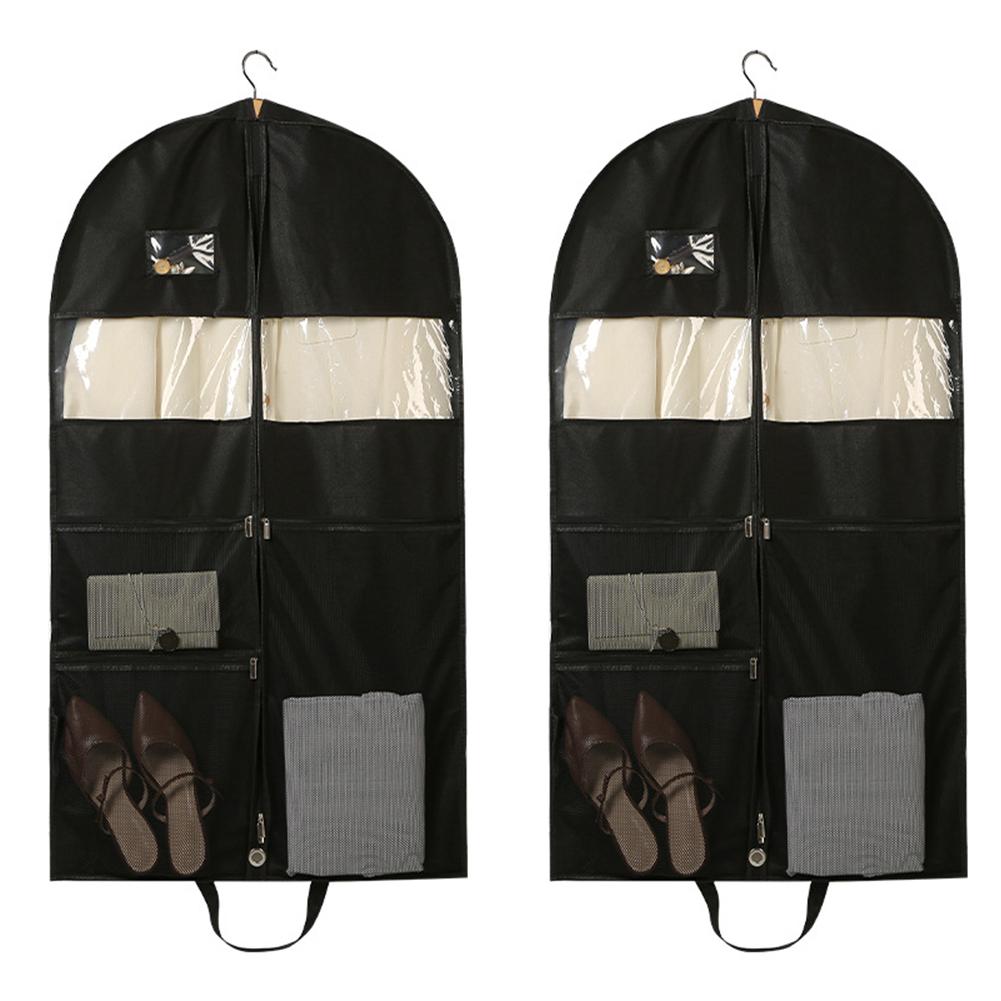

2pcs Heavy-Duty Dust Cover For Clothes 110*60*10cm Home Storage Large Capacity For-Coats Dresses-Spacious Wardrobe Storage Bag Gown hood 110cm