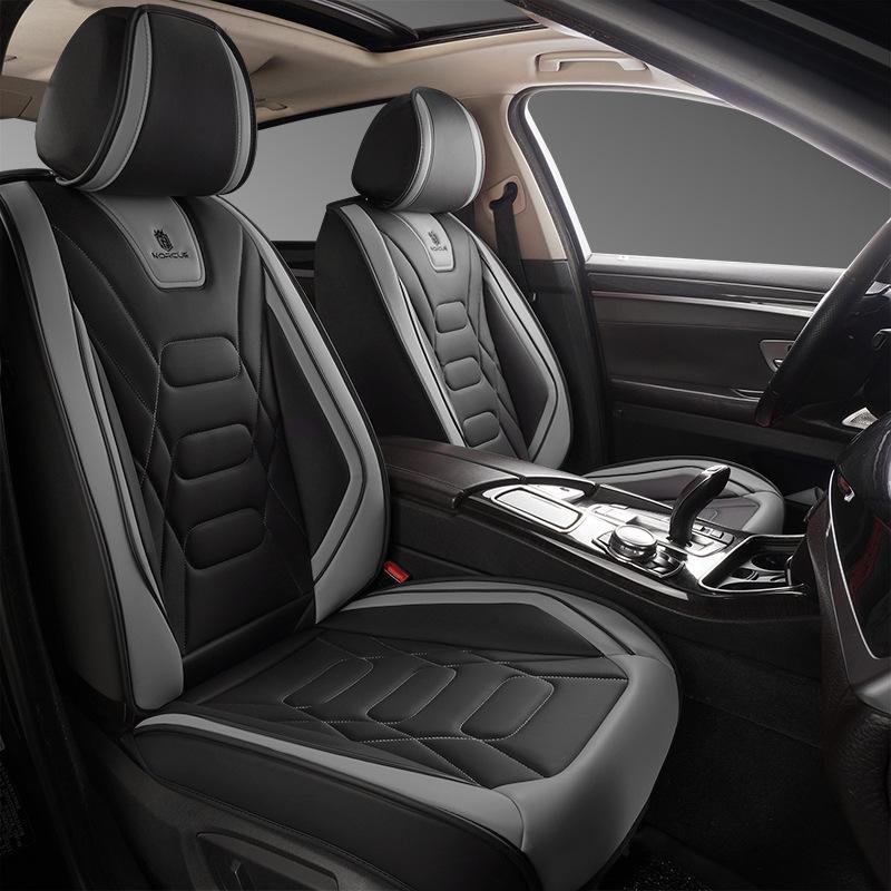 1 ks Univerzální PU kožený potah předního sedadla Odolný a prodyšný polštář Vodotěsný Ochranný polštář Potah autosedadla