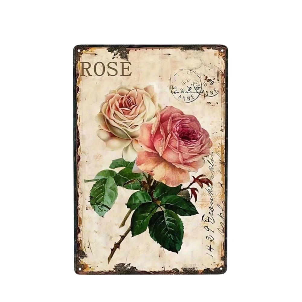 Floral Nature Plants Metal Tin Retro Sign For Kitchen Garden Home Bars Restaurants Cafes and Pubs Art Poster for Wall Dec