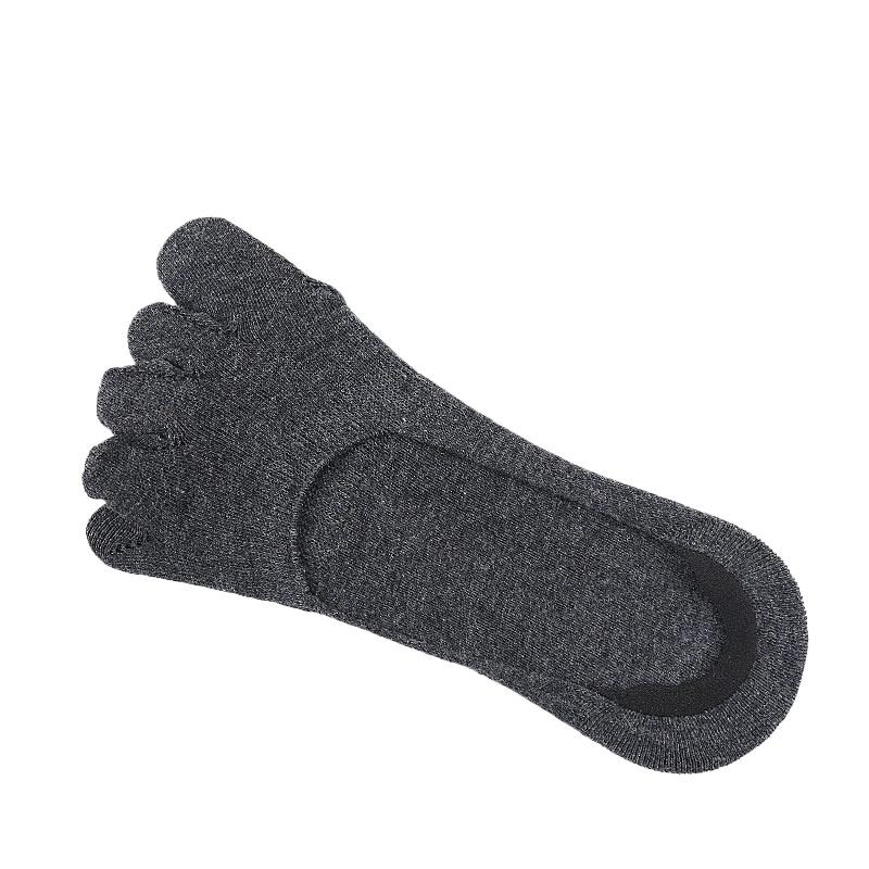 New Five-finger Socks Women's Silicone Summer Toe Socks Summer Thin Shallow Mouth Invisible Boat Socks Men