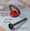 Environmentally Friendly Adjustable Kettlebell Handle with Rubberized Grip for Dumbbells and Push-Ups