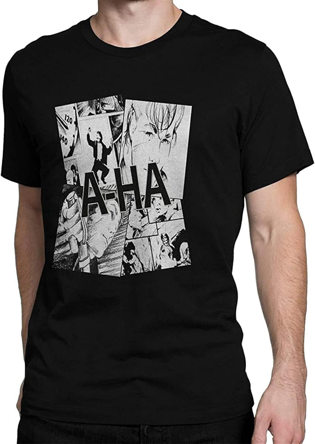 A HA TAKE ON ME POP Music Men s Black T Shirt M чёрный
