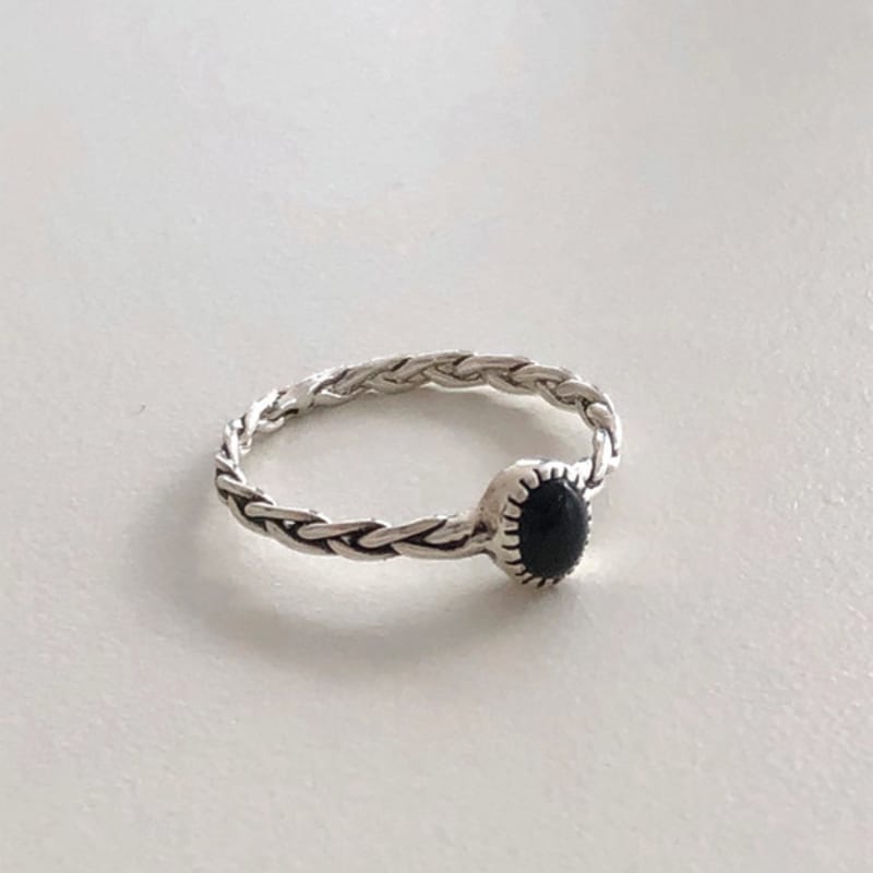 

муар_ Кільце з чорного оніксу 17