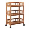Mobile Multi-Layer Snack Storage Trolley for Kitchen